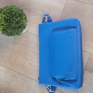 Desigual Royal Blue Shoulder Bag with Embellished Strap